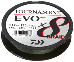 FIR TEXTIL DAIWA TOURNAMENT 8XBRAID EVO+ VERDE 018MM/15,8KG/270M