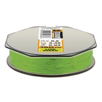 Fir Textil Kamatsu Techron Micro Braid X4 Lime Green 0.06mm 150m - Img 3