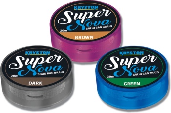 FIR TEXTIL KRYSTON SUPER NOVA SOLID BAG SUPPLE 25lb 20m Dark Silt