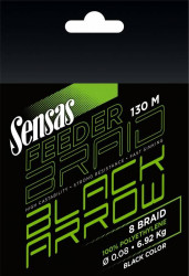 FIR TEXTIL SENSAS BLACK ARROW 8BRAID BLACK 0.10MM/8.5KG/130M