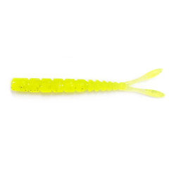 GRUB MUSTAD AJI SPLIT TAIL 5CM CLEAR CHARTREUS 12BUC/PL