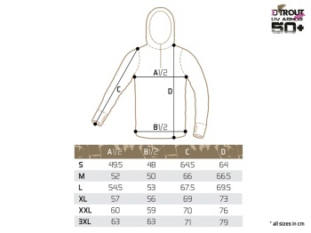 HANORAC CU GLUGA DELPHIN UV ARMOR 50+ TROUT XL - Img 5