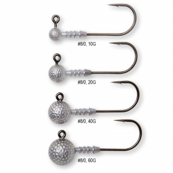 JIG MADCAT GOLF BALL NO.8/0 40GR JIGHEAD NATURAL BULK - Img 2
