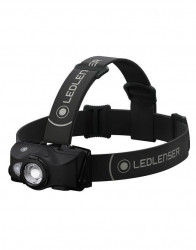 LANTERNA DE CAP REINCARCABILA LEDLENSER MH8 BLACK, 600 LUMENI