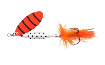 LINGURITA ROTATIVA ABU GARCIA REFLEX WHITE 6.5CM / 18G LF ORANGE