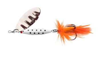 LINGURITA ROTATIVA ABU GARCIA REFLEX WHITE 6.5CM / 18G LF SILVER