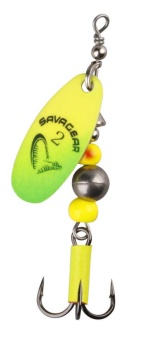 LINGURITA ROTATIVA SAVAGE GEAR CAVIAR NR.4 / 14G FLUO YELLOW / CHART.