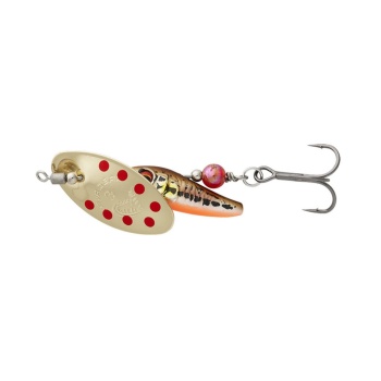 LINGURITA ROTATIVA SAVAGE GEAR SPINNER STICKLEBAIT NR.1 4.5G SINKING MINNOW GOLD RED - Img 2