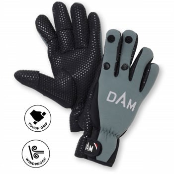 MANUSI NEOPREN DAM FIGHTER GLOVE L BLACK/GREY - Img 3