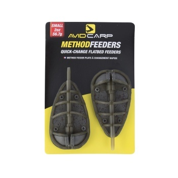 METHOD FEEDER INLINE AVID CARP QUICK CHANGE FLATBED 56G 2BUC/BLISTER MIC 2.0 OZ