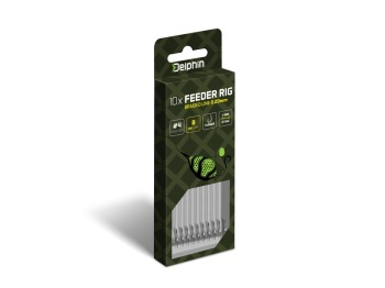 MONTURA DELPHIN BRAIDED STING FEEDER RIG / 10BUC 12CM / 0.20MM / TURNER #4 - Img 5