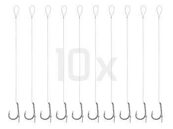 MONTURA DELPHIN FLUORO STING FEEDER RIG / 10BUC 8CM / 0.26MM / TURNER #6 - Img 4
