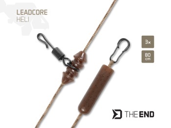 MONTURA DELPHIN THE END LEADCORE HELI / 3BUC 80CM - Img 2