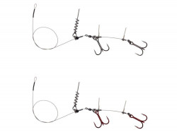 MONTURA SAVAGE GEAR LINETHRU CORKSCREW RIG 2X01 / 45CM / 31KG 2BUC / PL