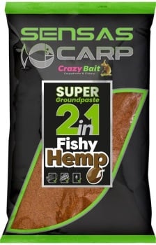 NADA SENSAS SUPER GROUND PASTE 2IN1 FISHY HEMP 1KG