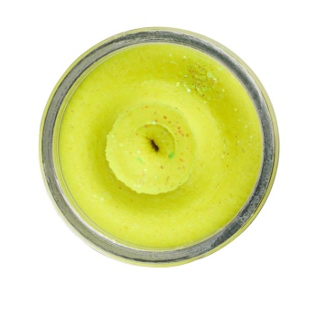 PASTA FLOTANTA BERKLEY POWERBAIT NATURAL GLITTER TROUT DOUGH FRUITS BANANA SUNSHINE YELLOW - Img 2