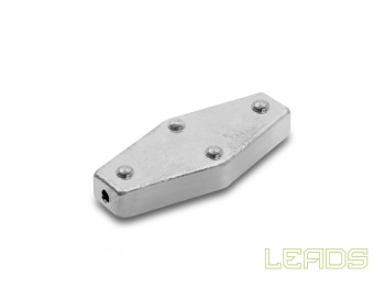 PLUMB DELPHIN LEADS HEXAGON CU ORIFICIU / 5BUC 40.0G