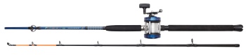SET LANSETA BAITCAST + MULINETA DAM FP2 BOAT TROLLING 2.10M 20-30LB + 30RHLW 0.60 CMB