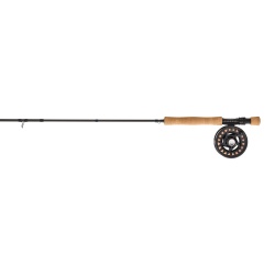 SET PESCUIT LA MUSCA SHAKESPEARE ELITE ROD, REEL, LINE & LEADER COMBO 9' 4PC / 7/8 WF8+85 (20LB NYLON BACKING)
