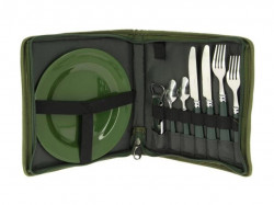 SET PICNIC NGT IMPROVED DELUXE FOLDING DAY CUTLERY SET