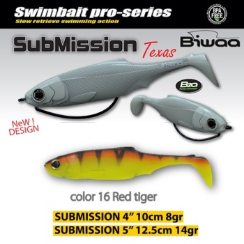 SHAD BIWAA SUBMISSION 4 10CM 16 RED TIGER 4BUC/PLIC