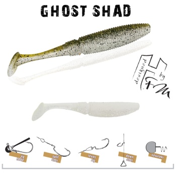 SHAD HERAKLES GHOST 10cm WHITE/SILVER