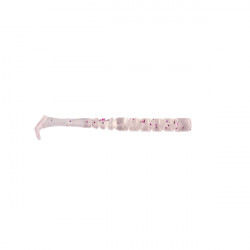 SHAD MUSTAD AJI PADDLE TAIL 5CM CLEAR PURPLE GLITTER 12BUC/PL