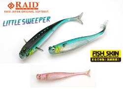 SHAD RAID LITTLE SWEEPER FISH SKIN 2.5 6.3CM 080 CLEAR WAKASAGI 8BUC/PLIC