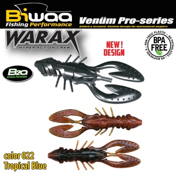 SHAD WARAX 4 10CM 022 TROPICAL BLUE 6BUC/PLIC
