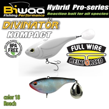SPINNERTAIL BIWAA DIVINATOR KOMPACT 90 9CM 55GR 18 ROACH