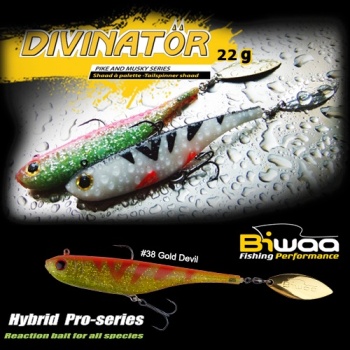 SPINNERTAIL BIWAA DIVINATOR MEDIUM 18CM 35GR 49 RAINBOW