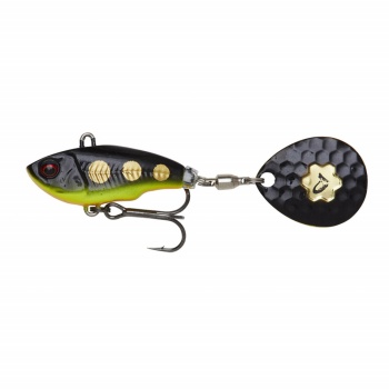 SPINNERTAIL SAVAGE GEAR FAT TAIL 5.5CM 9G SINKING BLACK MAGIC - Img 2