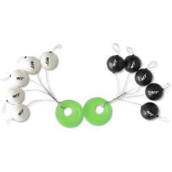 STOPER INDICATOR MAGIC TROUT PILOT 6MM WHITE BLACK