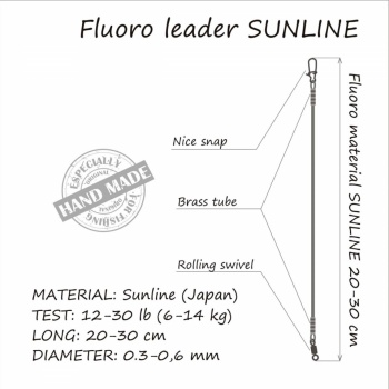 STRUNA ORANGE 9KG 20CM FLUORO LEADER - Img 3