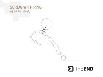 SURUB CU INEL DELPHIN THE END POP SCREW / 15 BUC M - Img 2