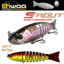 SWIMBAIT STROUT 6.5 16CM 52GR 14 RED TIGER