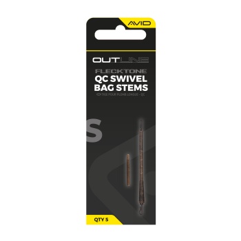 TIJA PLUMB BAG CU AGRAFA RAPIDA AVID CARP OUTLINE FLECKTONE SHORT 6CM BAG STEM 5BUC