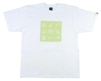 TRICOU DAIWA PRINT WHITE COTTON MAR.L
