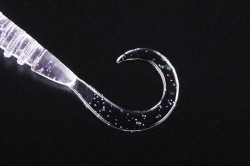 TWISTER JACKALL TIDE CURLY 2INCH CLEAR HL FLAKE 8BUC/PL