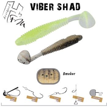 VIBER SHAD HERAKLES 3.8 9.7cm SMOKER
