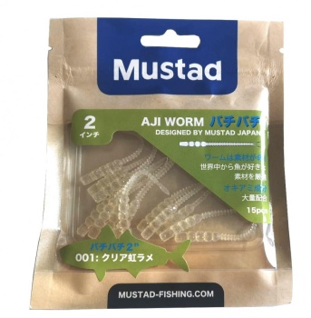 VIERME MUSTAD AJI MICRO BACHI 5CM CLEAR RAINBOW GLITTER 16BUC / PL - Img 2