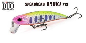 VOBLER DUO SPEARHEAD RYUKI 71S 7.1CM 10GR ADA4140 LIME YAMAME OB - Img 2