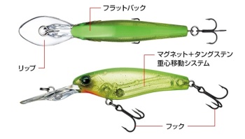 VOBLER EVERGREEN GRAN SEARCHER 55 5.5cm 5.2gr #602 BIG BITE CHART - Img 3