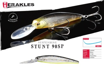 VOBLER HERAKLES STUNT 90SP 9.0cm 12.5cm Ghost Reaction Shad