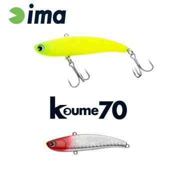 VOBLER IMA KOUME VIBRATION 70 70MM 13GR 101 RED HEAD