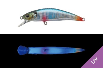 VOBLER JACKALL TRICOROLL RYUSHIN 43HW 4.3CM / 3G ECCHU YUKISHIRO BLUE BACK