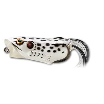 VOBLER LIVE TARGET HOLLOW BODY FROG POPPER 5,5CM/11G ALBINO/WHITE