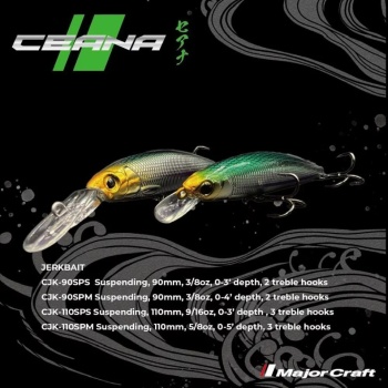 VOBLER MAJOR CRAFT CEANA JERKBAIT 90SPM MIDDLE 9cm 11gr #001 Blue Back Silver - Img 2