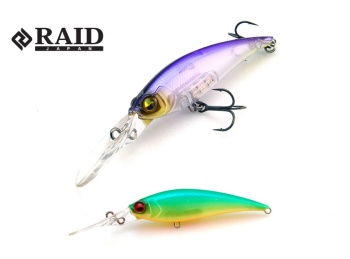 VOBLER RAID LEVEL SHAD SPRINTER 68MR 68MM 5.9GR 001 LIME CHART