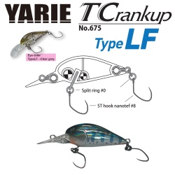 VOBLER YARIE JESPA 675 T-CRANKUP TYPE LF 3.5MM 2.6GR CULOARE D6 OB YAMAME